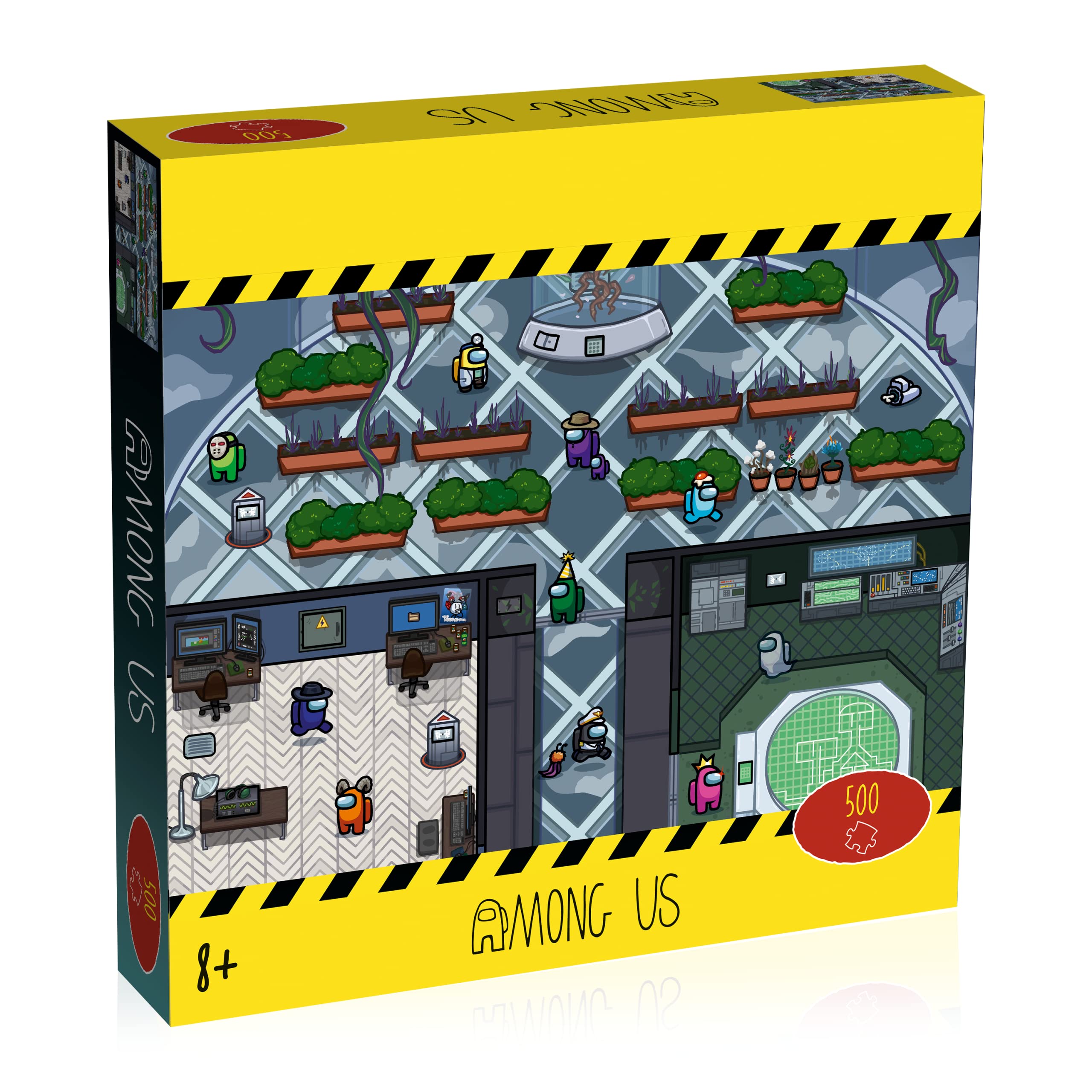 Among Us 500 Piece Jigsaw Puzzle – Officially Licensed Greenhouse Scene by Winning Moves