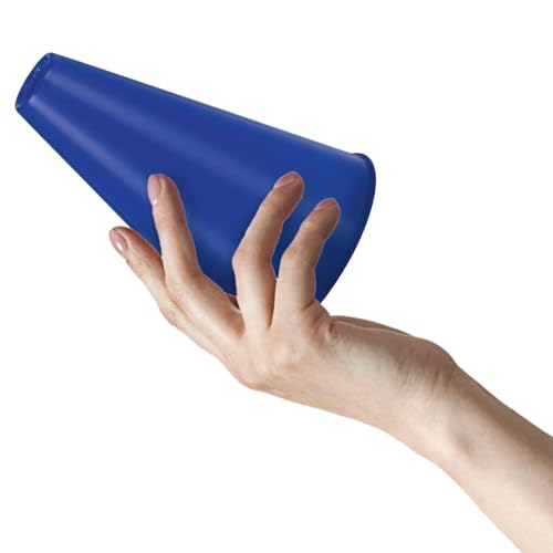 Amscan Blue Handheld Plastic Megaphone (9.3 x 5.7 x 5.7 in) for Cheerleading & Parties