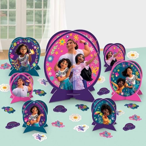 Amscan Encanto 27-Piece Table Centerpiece Kit – Multicolor Paper Party Decor