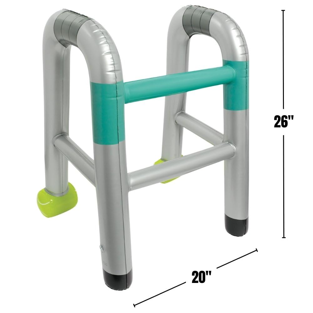 Amscan Inflatable Walker Costume Prop – 26" x 20" – Gray with Green/Blue Accents