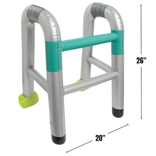 Amscan Inflatable Walker Costume Prop – 26" x 20" – Gray with Green/Blue Accents
