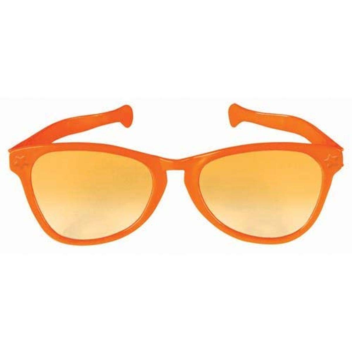 Amscan Orange Jumbo Glasses - Oversized 11" Tinted Lens Costume Prop