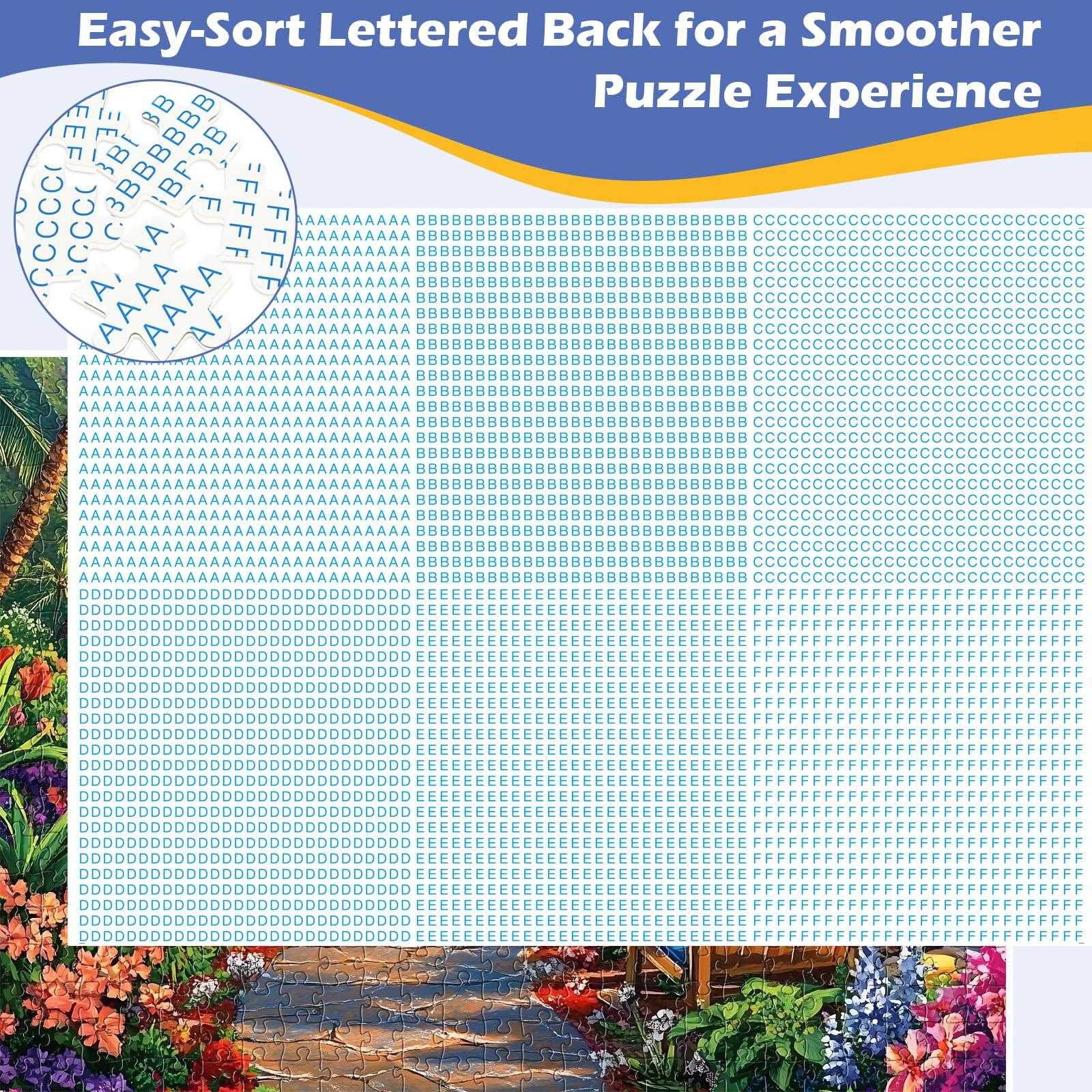 Amusding 2-Pack 500-Piece Jigsaw Puzzles - US Countryside Farm & Cottage Scenes, 20.5 x 15 Inches