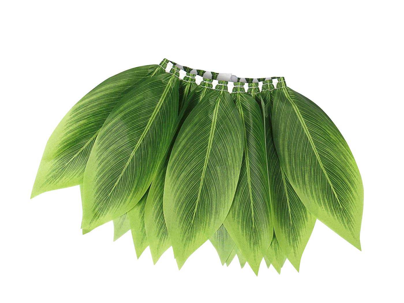 AmzBarley Kids Hawaiian Green Leaf Hula Grass Skirt – Polyester Costume Skirt for Girls and Boys
