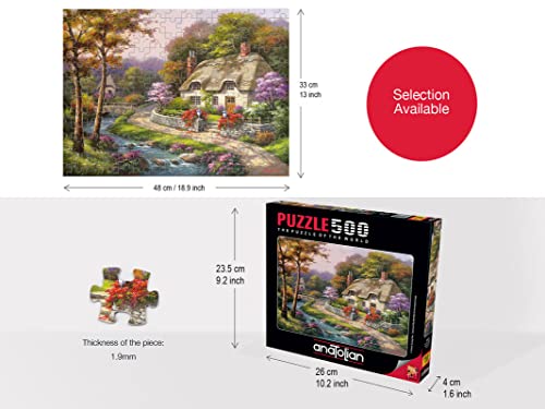Anatolian 500-Piece Jigsaw Puzzle - Spring Cottage #3577