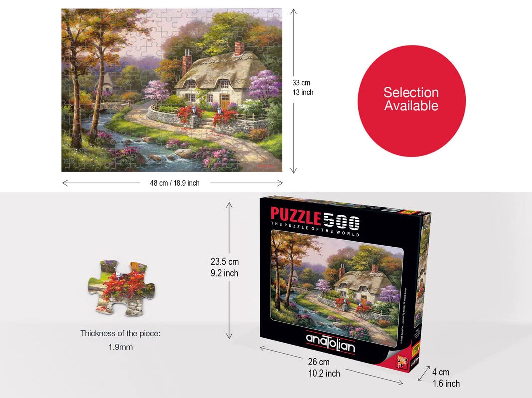 Anatolian 500-Piece Jigsaw Puzzle - Spring Cottage #3577