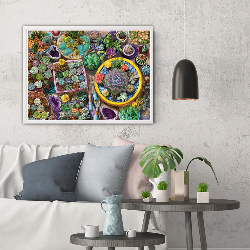 Anatolian Cacti Pots 1000-Piece Jigsaw Puzzle – Glare-Free, Made in Türkiye