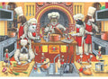 Anatolian Kool Kat Kuisine 500 Piece Jigsaw Puzzle - 19x13 Inches, Made in Turkey, Includes Stand