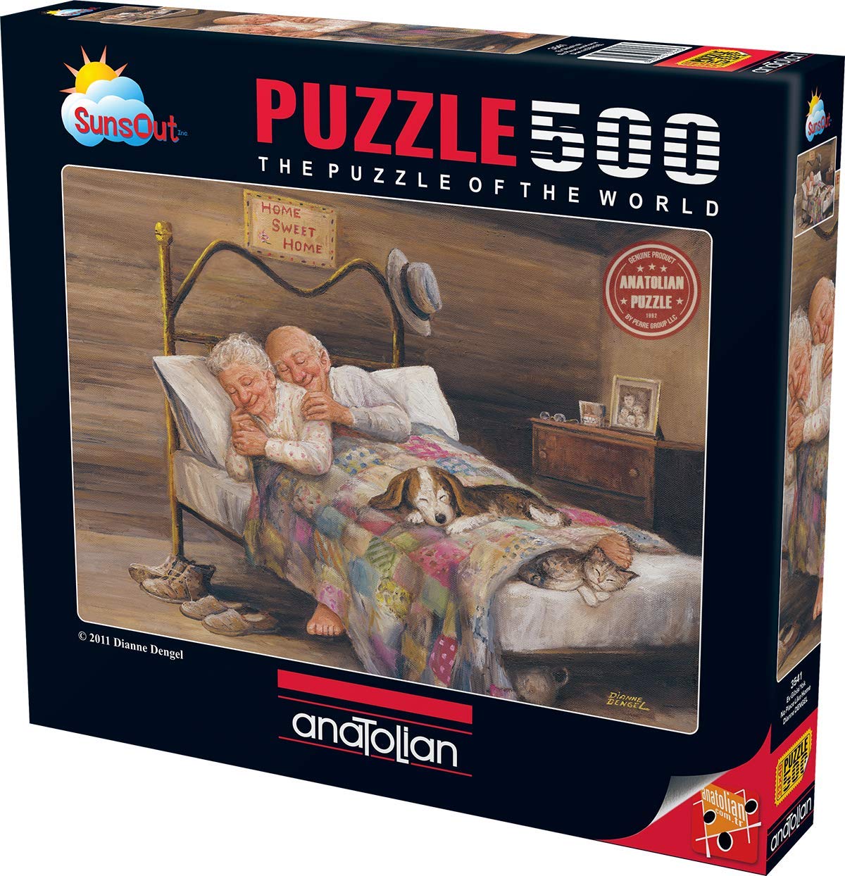 Anatolian Puzzle No Place Like Home - 500 Piece Jigsaw Puzzle, 19x13 Inch Finished Size