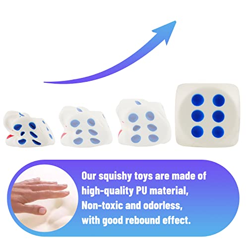 Anboor 3.1-Inch Scented Squishy Dice – Soft Slow Rising Kawaii Stress Relief Toy for Kids and Adults
