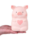 Anboor 5-Inch Love Heart Pig Squishy – Kawaii Slow-Rise Stress Relief Toy for Kids and Adults