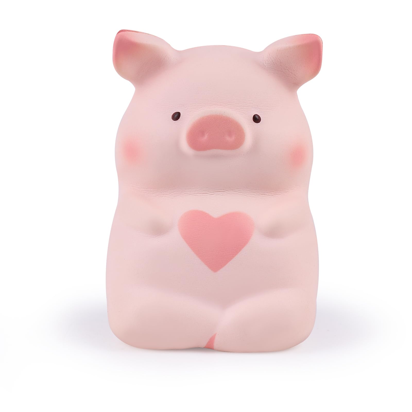 Anboor 5-Inch Love Heart Pig Squishy – Kawaii Slow-Rise Stress Relief Toy for Kids and Adults