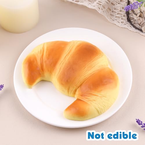 Anboor Slow Rising Squishies Toy - Jumbo Croissant Stress Relief Fidget Toy for Kids and Adults