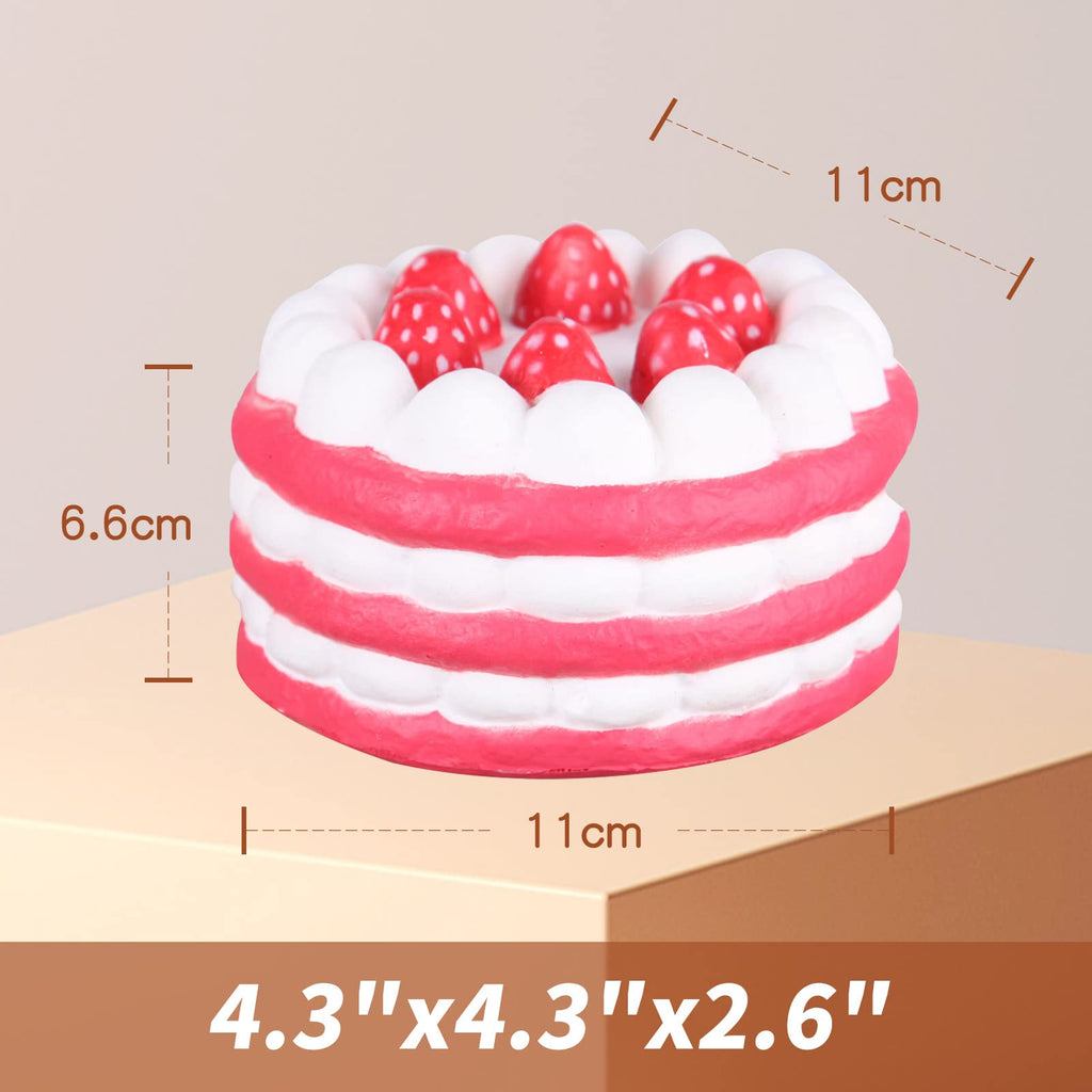 Anboor Squishies Cake Slow Rising Kawaii Squishy Toy for Stress Relief (Color Random)