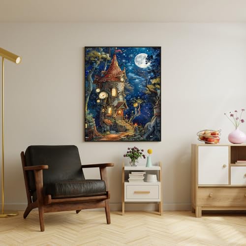 Ancient Castle 1000 Piece Jigsaw Puzzle for Adults – Challenging Game with Poster, 27.5 x 19.7 Inches