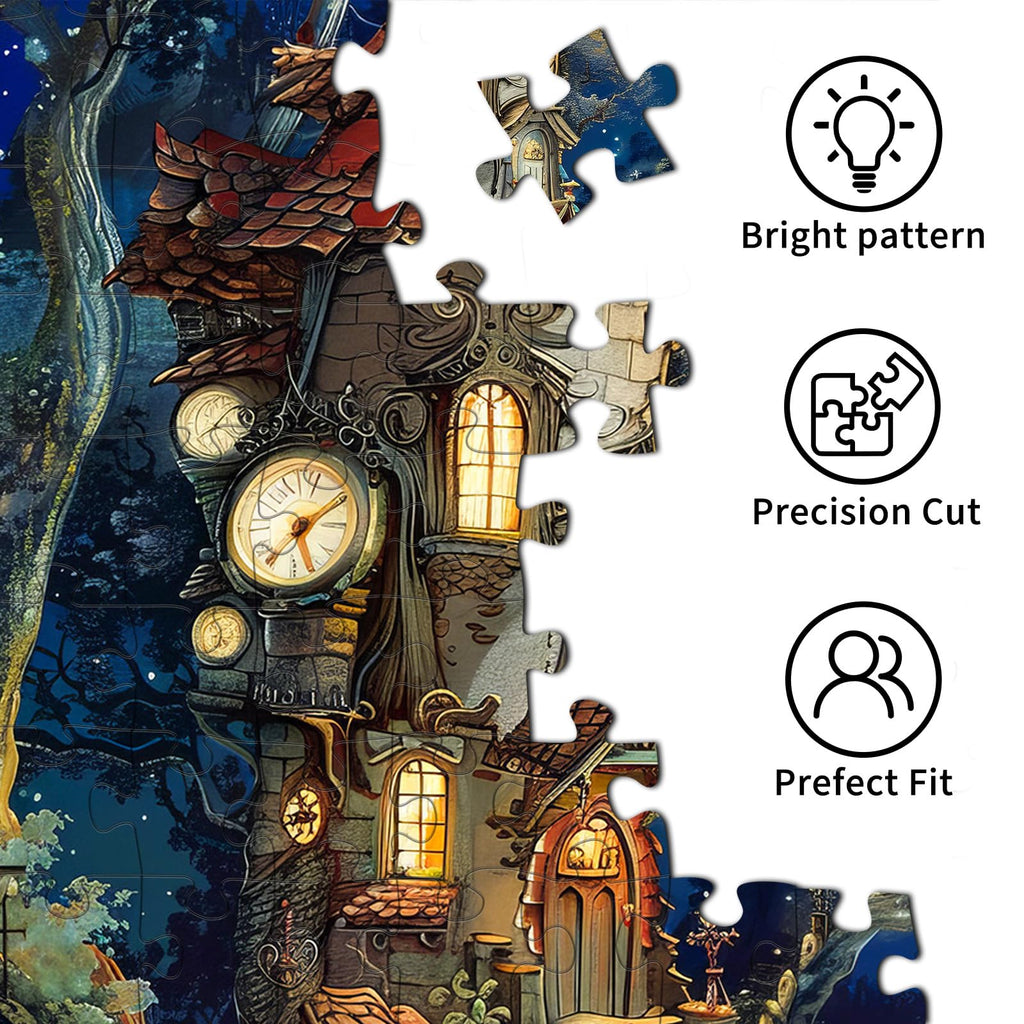 Ancient Castle 1000 Piece Jigsaw Puzzle for Adults – Challenging Game with Poster, 27.5 x 19.7 Inches