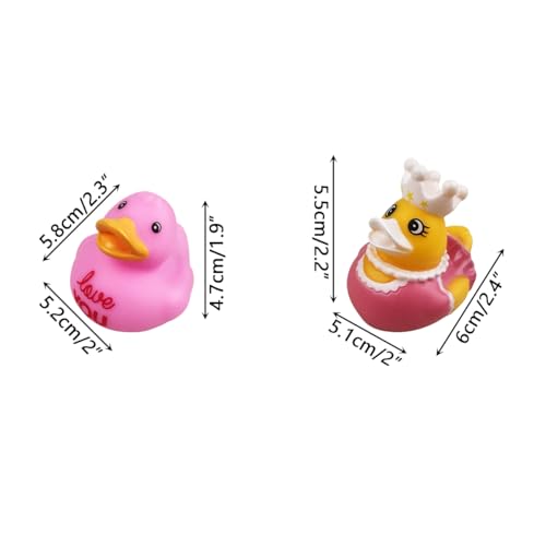 Anditoy 24 Pack Valentine Rubber Ducks – Fun Bath Toys & Party Favors for Kids