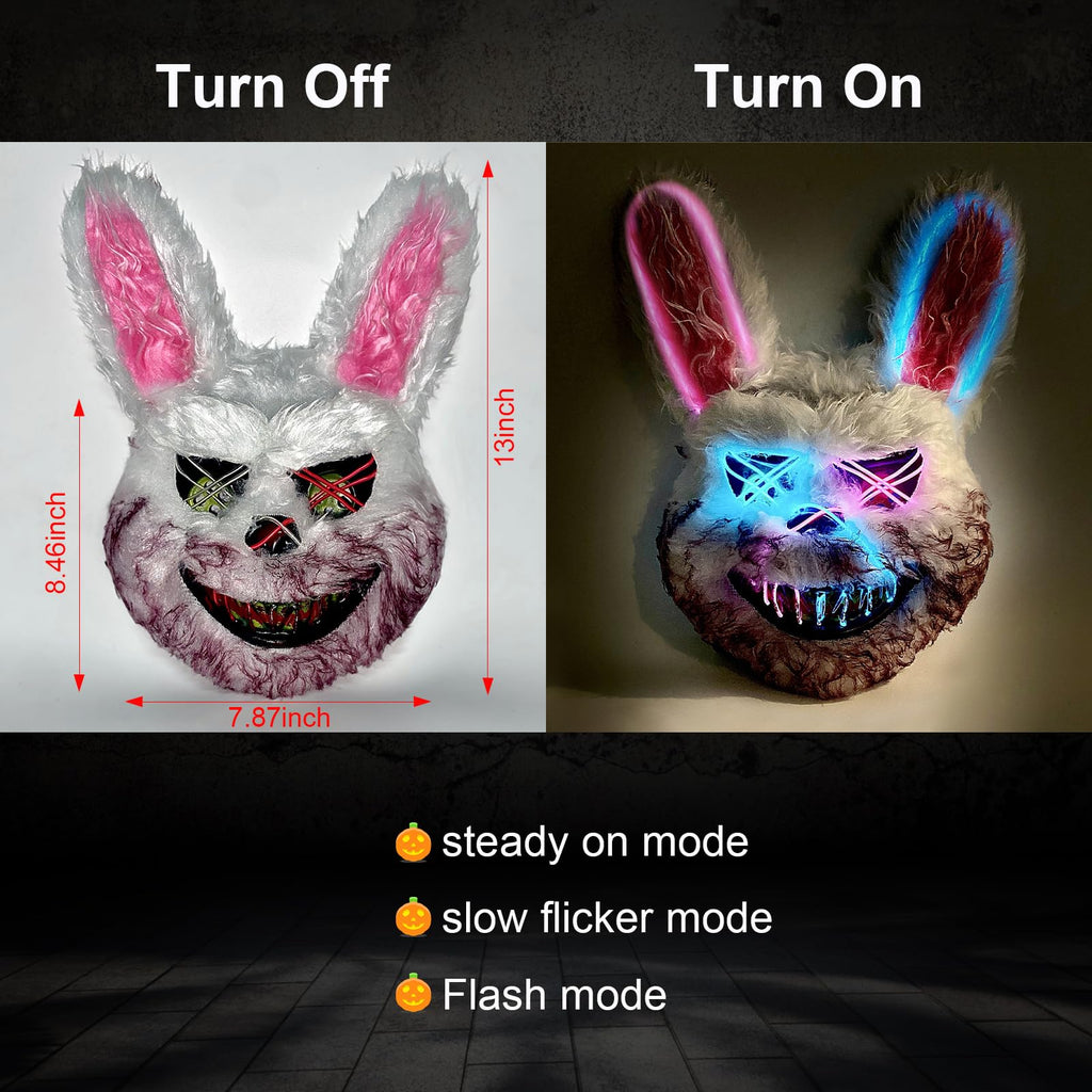 AndTree Halloween Scary Face Mask – Easter Bear/Rabbit Mask for Cosplay and Costume Parties