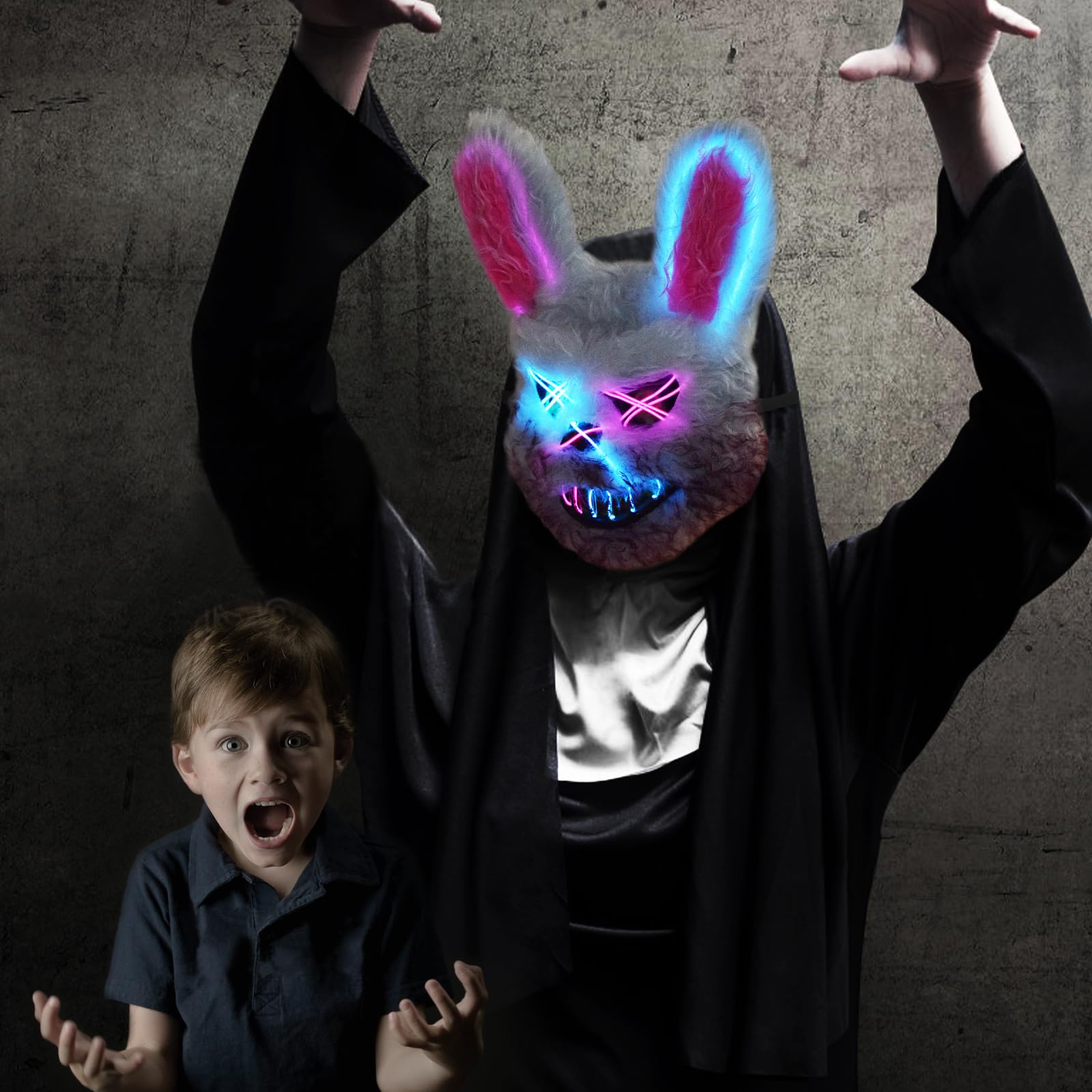 AndTree Halloween Scary Face Mask – Easter Bear/Rabbit Mask for Cosplay and Costume Parties