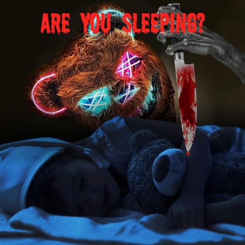 AndTree LED Scary Bear Mask with Multiple Lighting Modes for Halloween Cosplay
