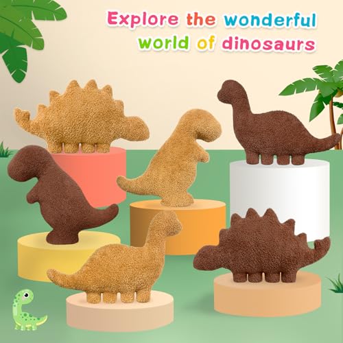 Andywoo Dino Nuggets Pillow Plush – Small Tyran Rex Chicken Nugget Stuffed Animal for Funny Gifts