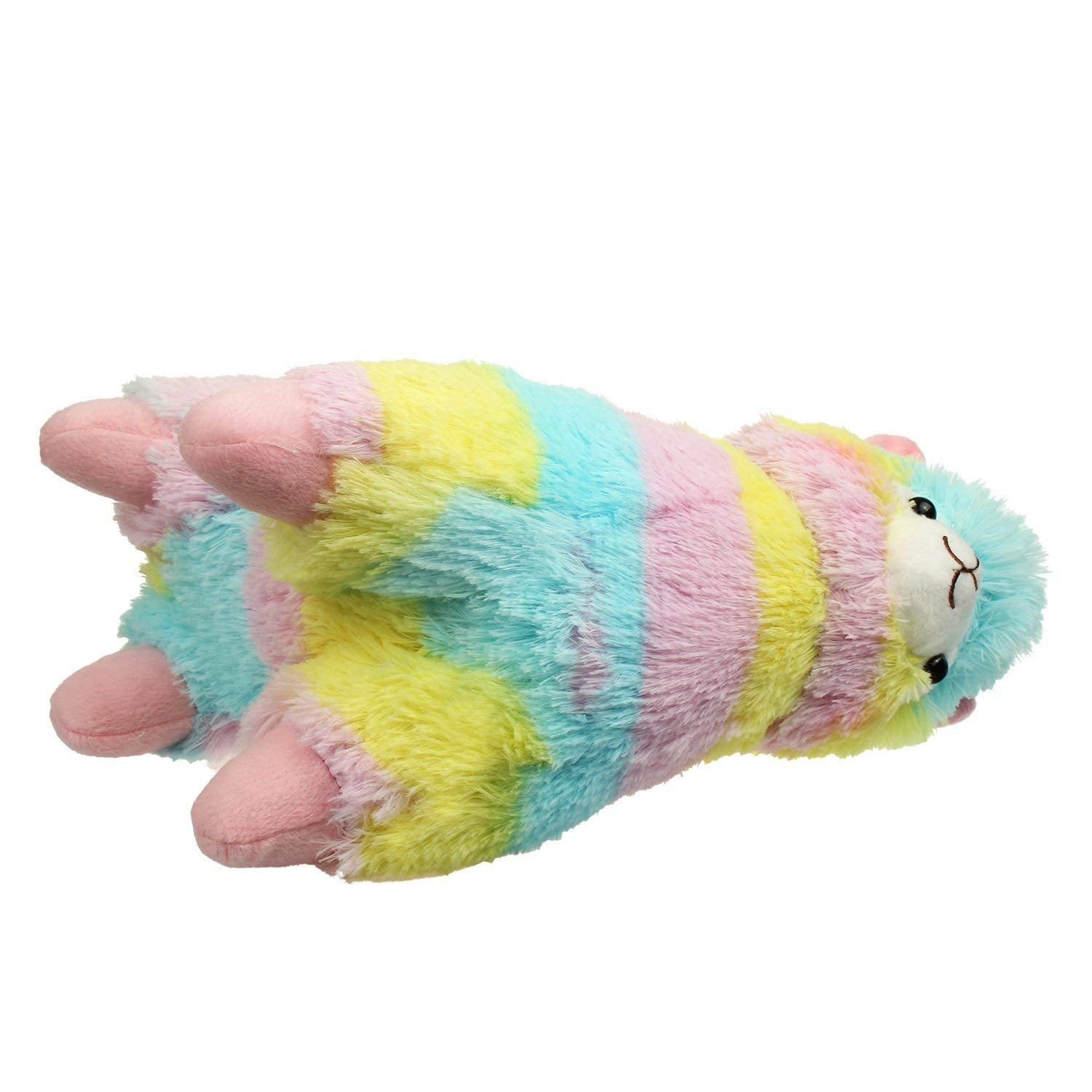 AngelGift Rainbow Alpaca Plush Toy - Soft Stuffed Llama Doll, 7 Inches, Cuddly Gift for Kids