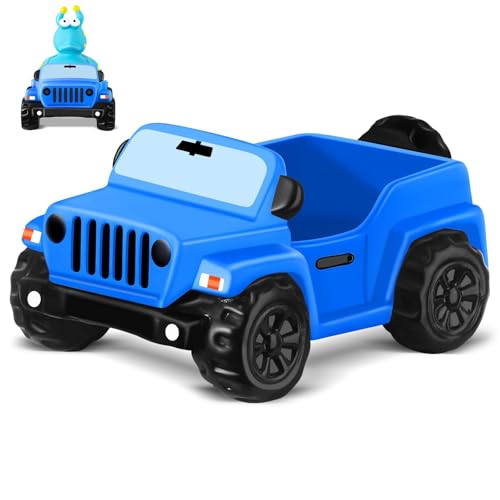 ANGGIKO 3.5 Inch Blue Car Toy for Rubber Ducks – Dashboard Decoration for Jeep Ducking Trend