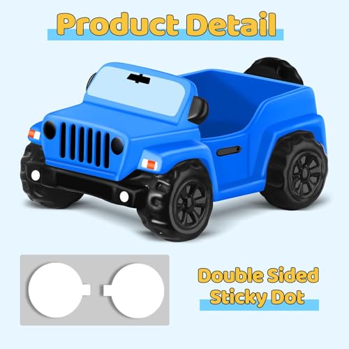 ANGGIKO 3.5 Inch Blue Car Toy for Rubber Ducks – Dashboard Decoration for Jeep Ducking Trend
