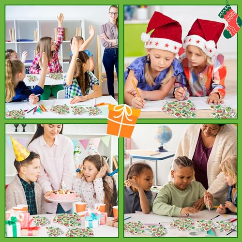 ANGOLIO 60-Pack Christian Mini Pencil Top Erasers – Religious Christmas Designs for Classroom Prizes and Party Favors