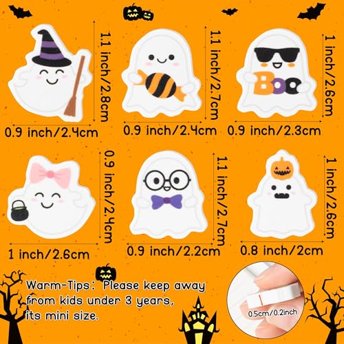 ANGOLIO 60-Pack Halloween Ghost Mini Erasers - Bulk Spooky Erasers for Kids, Party Favors, Classroom Rewards