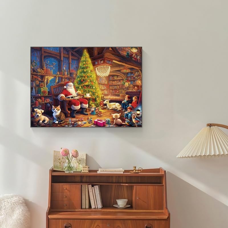 Anguis 500 Piece Christmas Jigsaw Puzzle - Santa Claus Family - 20.5x15 Inches