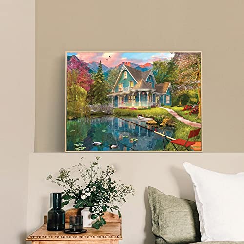 Anguis 500 Piece Jigsaw Puzzle for Adults – Mountain Villa, 20.5 x 15 inches, Premium Thick Cardboard