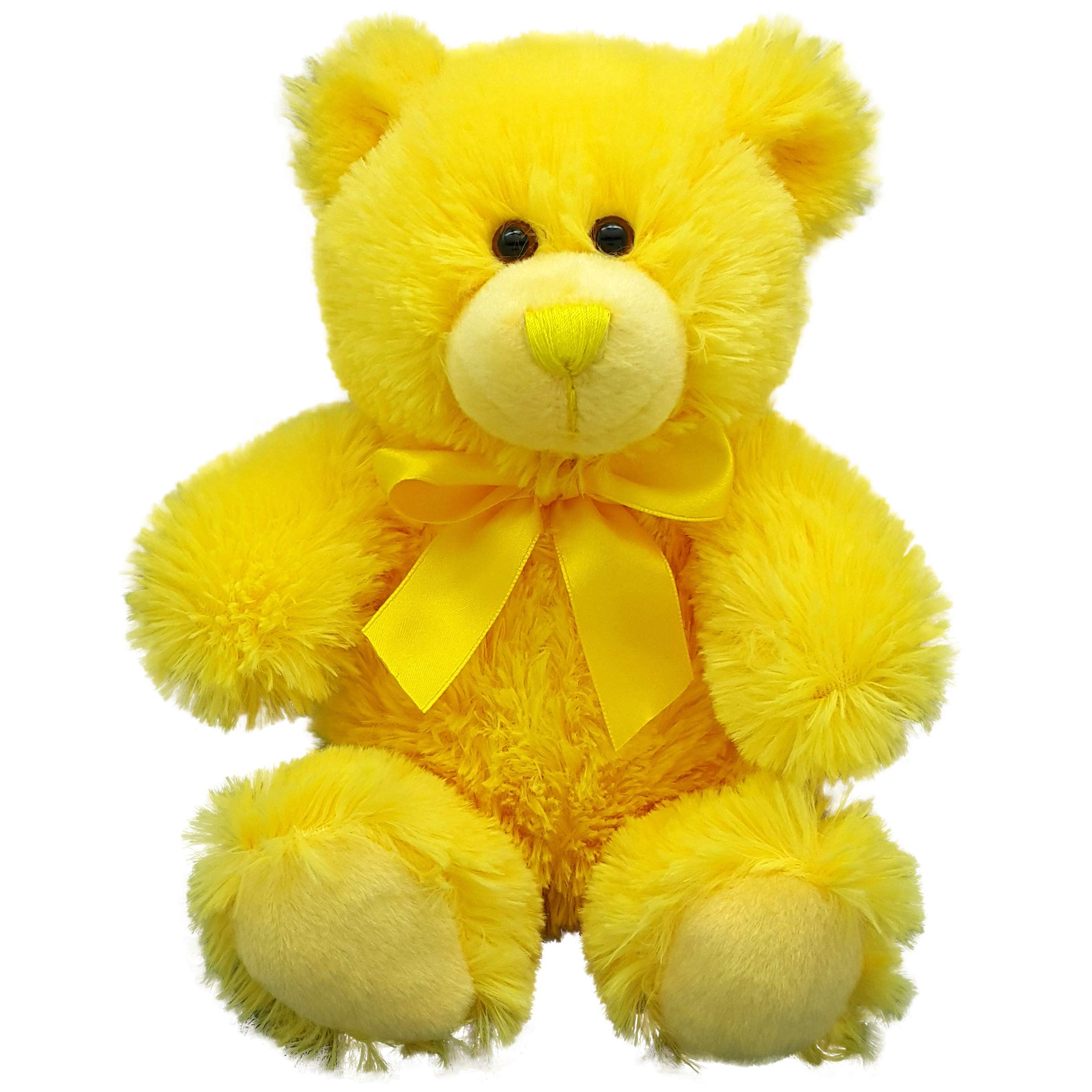 Anico 8-Inch Yellow Teddy Bear – Soft Plush Stuffed Animal for Kids and Adults