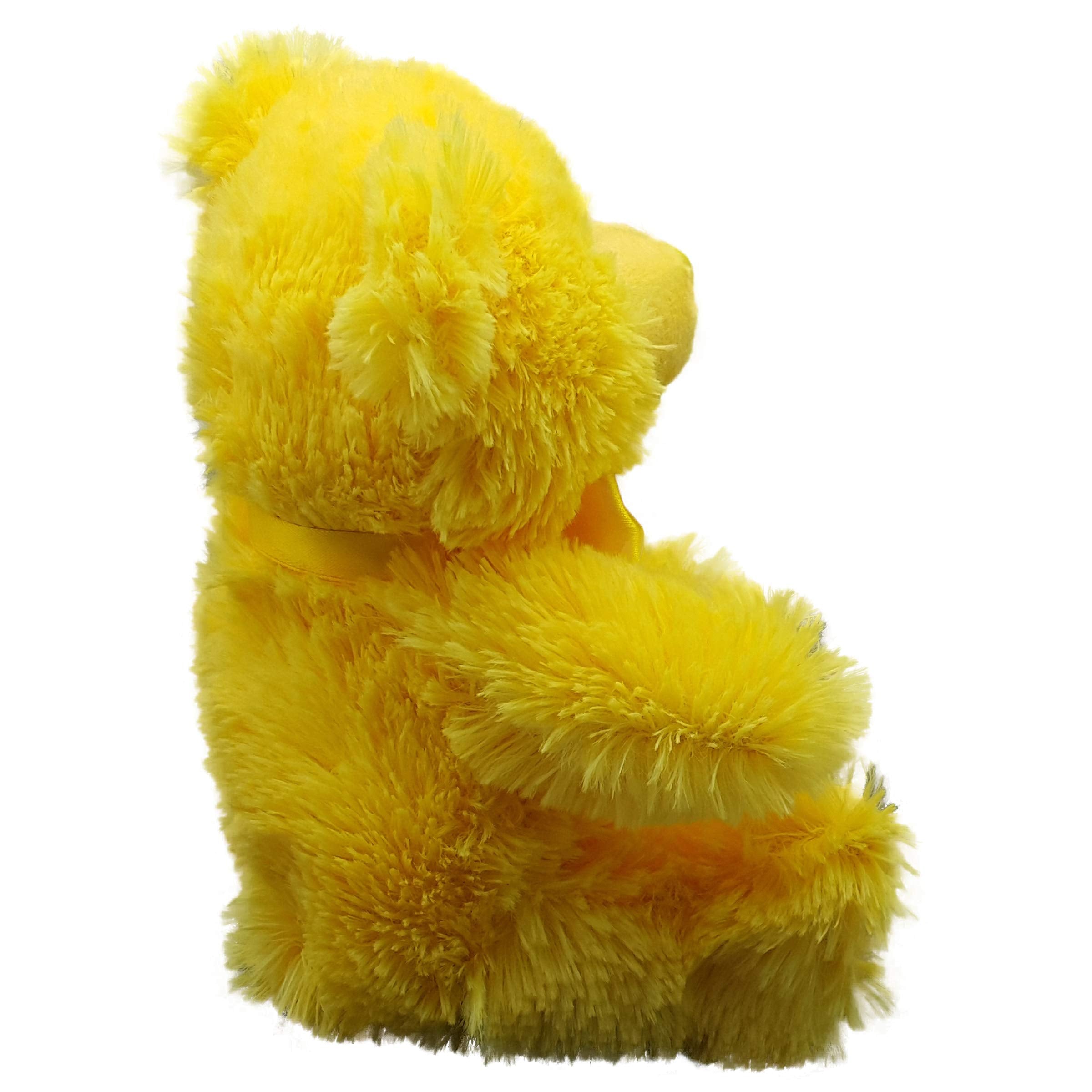 Anico 8-Inch Yellow Teddy Bear – Soft Plush Stuffed Animal for Kids and Adults