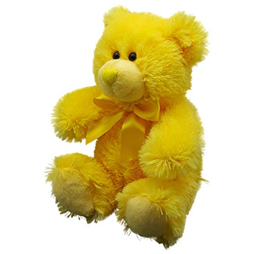 Anico 8-Inch Yellow Teddy Bear – Soft Plush Stuffed Animal for Kids and Adults