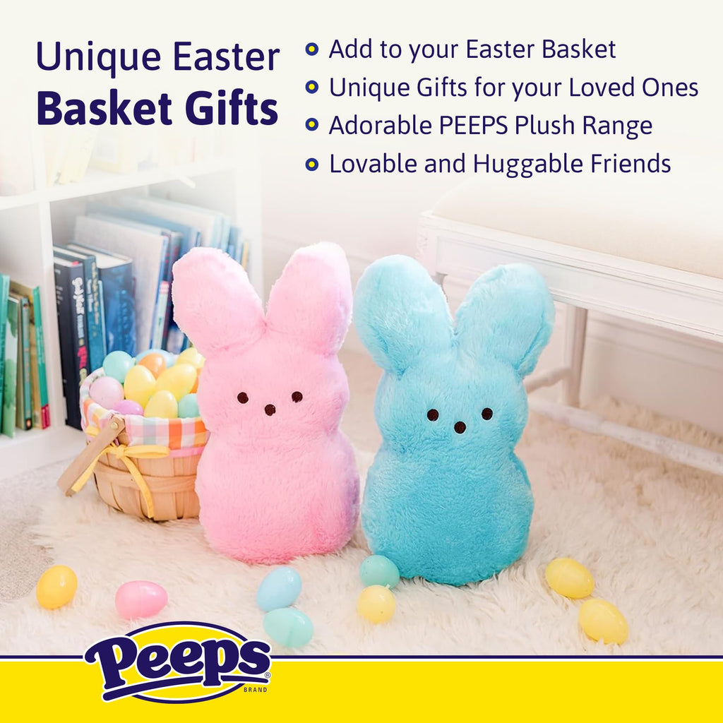 Animal Adventure 15" Yellow Shaggy Bunny Peeps Plush, Officially Licensed, Ultra Soft Stuffed Animal for Easter Baskets, Ages 3+