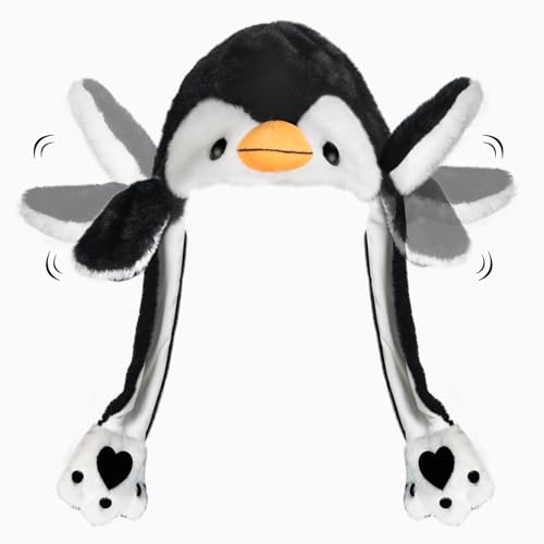 Animal Hat with Moving Ears – Crazy Plush Hat for Kids, Cosplay, Easter, Christmas Gift