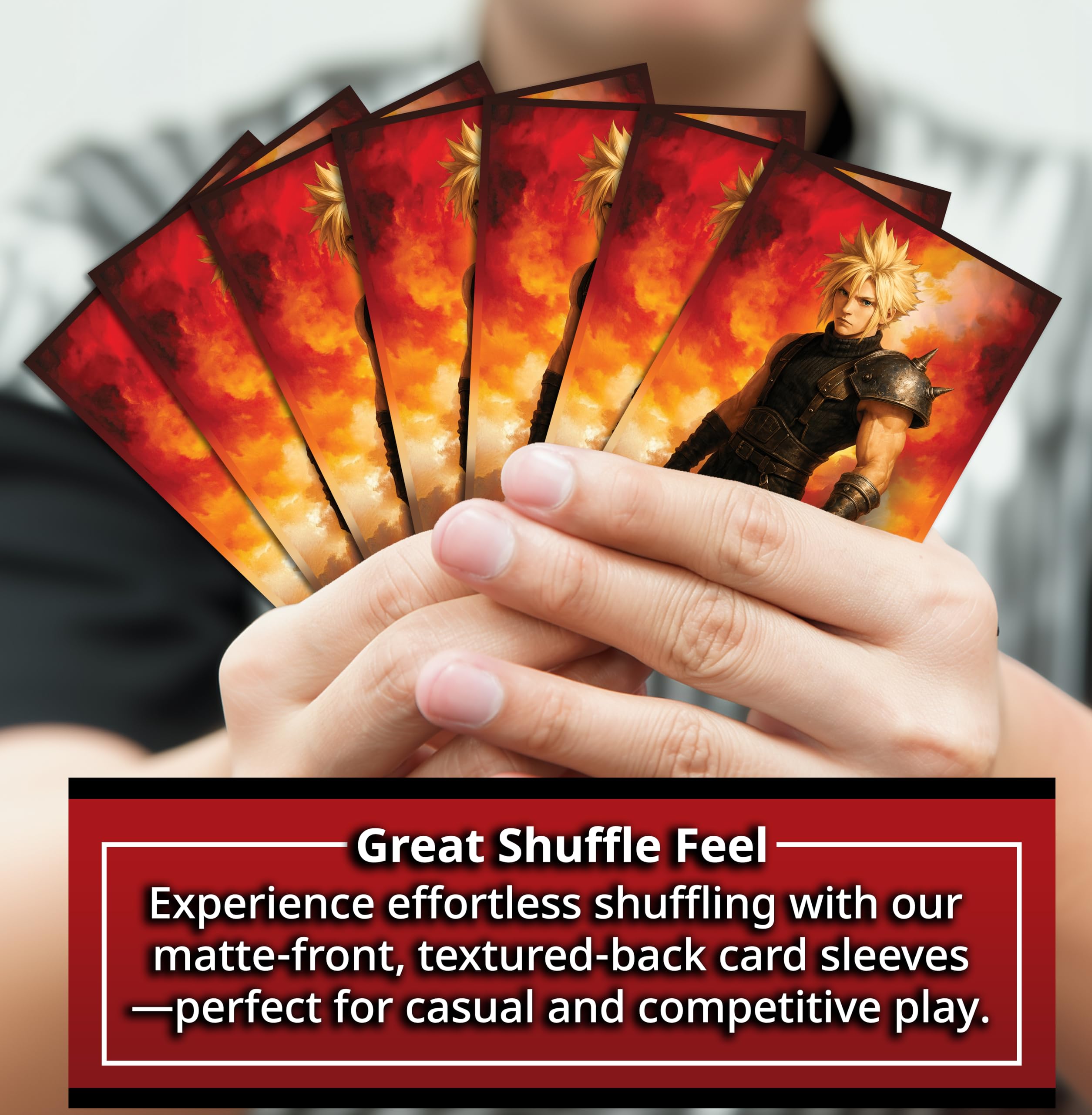 Anime Mercenary Soldier Card Sleeves (100 Pack) for MTG & TCGs – Standard Size 66x92mm
