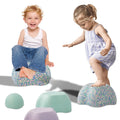 ANLIK Toddler Stepping Stones 5-Piece Set - Blue EPP Foam Balance Stones for Kids, Non-Toxic, Anti-Slip, Stackable Montessori Toy