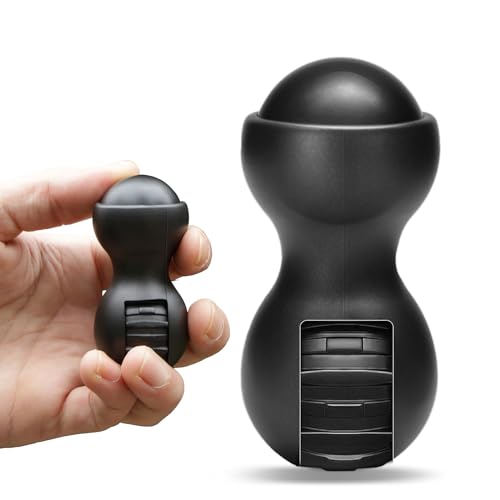 Anliv Art Metal Fidget Spinner – Focus, Balance & Rhythm Adjustment – Stress & Anxiety Relief for Adults & Teens – Portable & Durable for Office, Travel, Studying (Black)