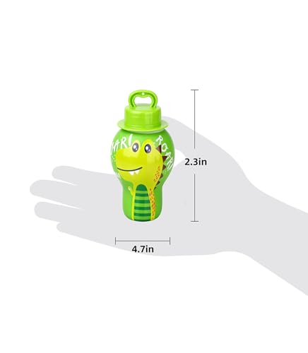 Anti-Spill Bubble Wands for Toddlers – 2-Pack (Random Colors) or 4-Pack (Animal Themes)