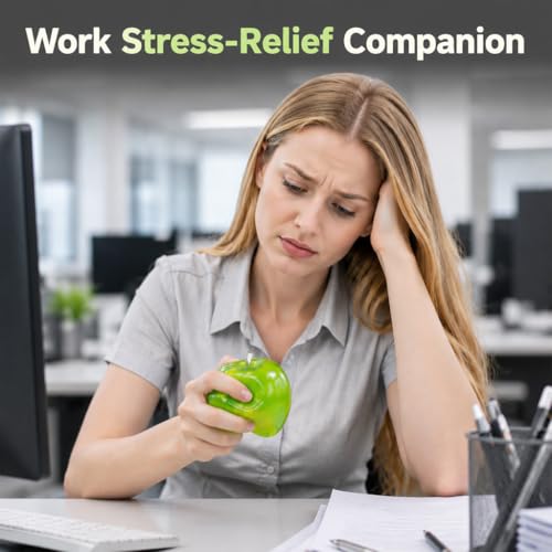 ANYKU Green Apple Squishy – Oversized Slow-Rising Stress Relief Fidget Toy for Adults