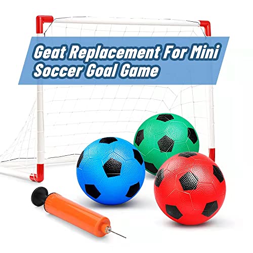 Anzmtosn 6-Inch Mini Soccer Balls for Toddlers (3 Pack) – Soft Rubber, Easy to Inflate, Beach & Pool Friendly