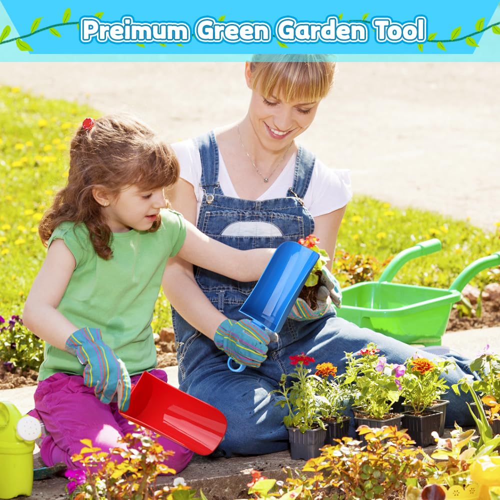 Anzmtosn 9-Inch Beach Sand Shovels Set – Eco-Friendly Anti-Slip Handle Garden Toy for Kids and Adults