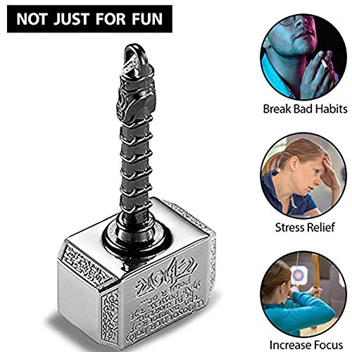 Anzmtosn Battle Hammer Fidget Spinner – Heavy Duty Metal Stress Relief Toy with R188 Bearing, Silent Spin, Gift for Kids & Adults