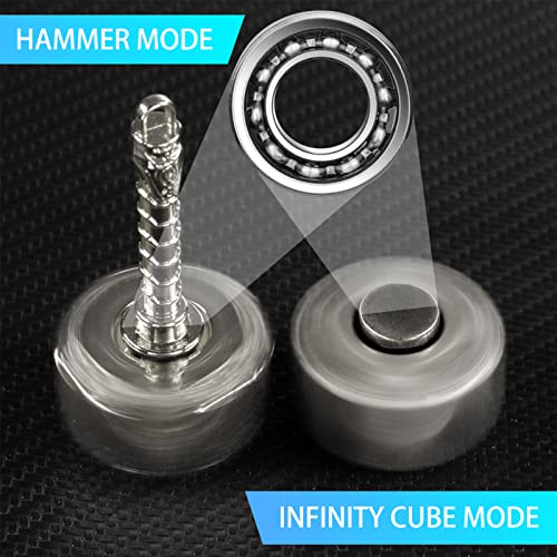 Anzmtosn Battle Hammer Fidget Spinner – Heavy Duty Metal Stress Relief Toy with R188 Bearing, Silent Spin, Gift for Kids & Adults