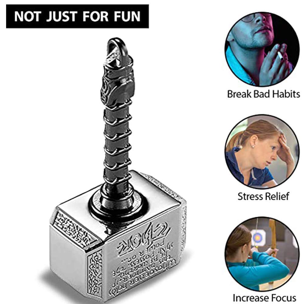 Anzmtosn Battle Hammer Fidget Spinner – Heavy Duty Metal Stress Relief Toy with R188 Bearing, Silent Spin, Gift for Kids & Adults
