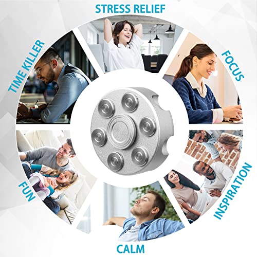 Anzmtosn Metal Fidget Spinner – Cowboy Design, Heavy Duty CNC Alloy Desk Toy for Focus and Stress Relief