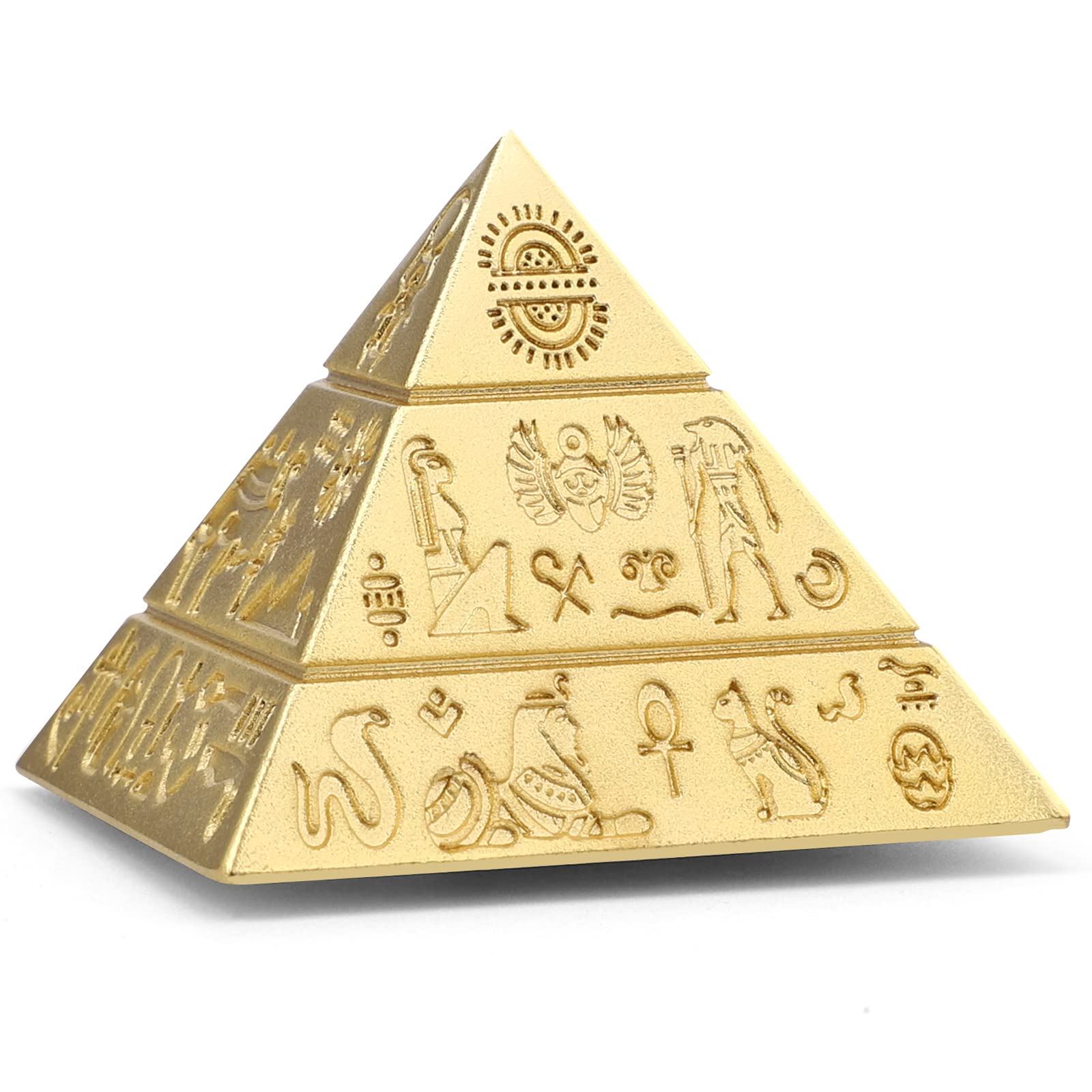 Anzmtosn Pyramid Fidget Spinner – Metal Fingertip Gyro, Desk Toy, Gift for Adults & Kids