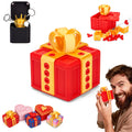 Aodomis 3.74" Gotcha Box Prank with Surprise Finger - 3D Printed Puzzle Gift Box with Screws & Pop Up Finger, Annoying Gift Box for Birthdays, Gag Gift for Friends Him or Her